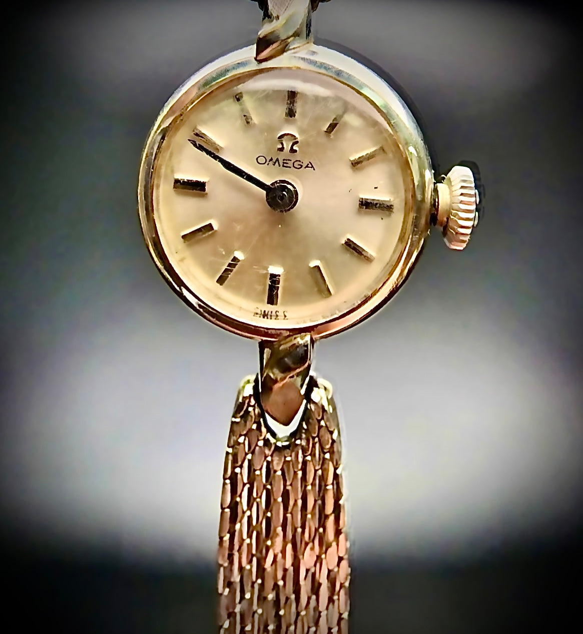 #1073 Vintage OMEGA Ladies Watch cal. 485, 14K GF, Elegant Timepiece, Fully Functional