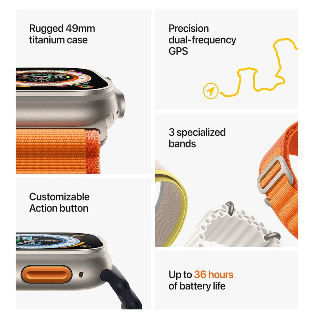 #001 Apple Watch Ultra [GPS + Cellular 49mm] Titanium Case with Midnight Ocean Band, One Size
1K+ bought in past month