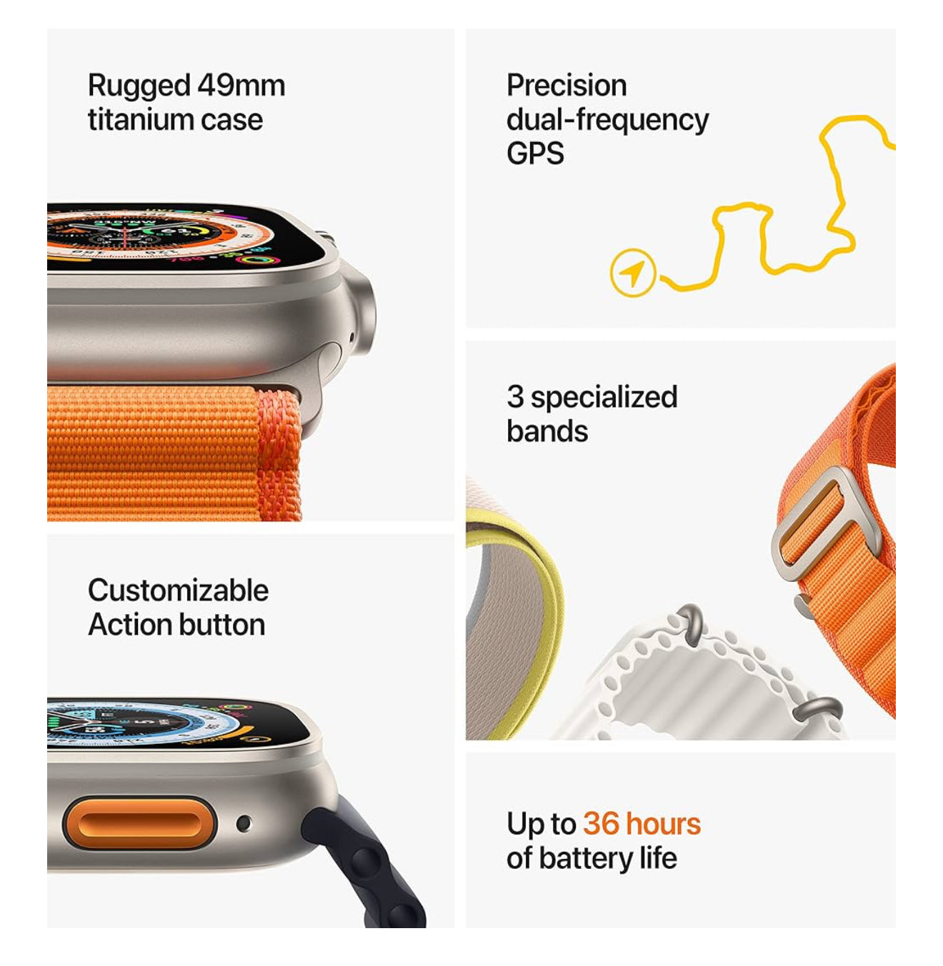 #001 Apple Watch Ultra [GPS + Cellular 49mm] Titanium Case with Midnight Ocean Band, One Size
1K+ bought in past month