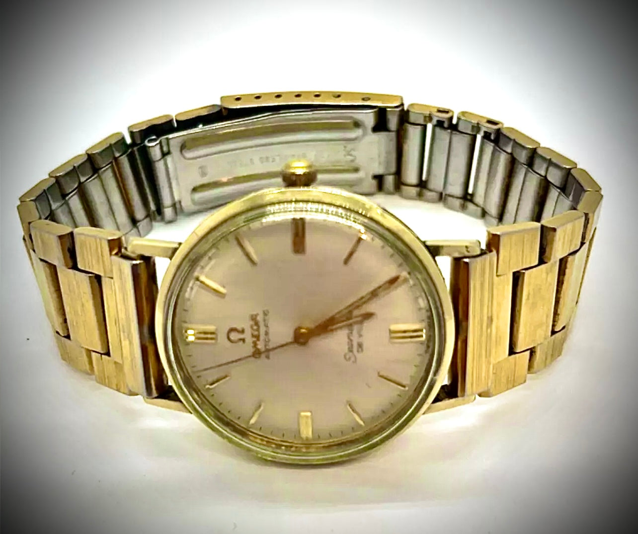 #1345 Vintage Omega Seamaster Deville Automatic Watch Men's 14K Gold Filled caliber 550