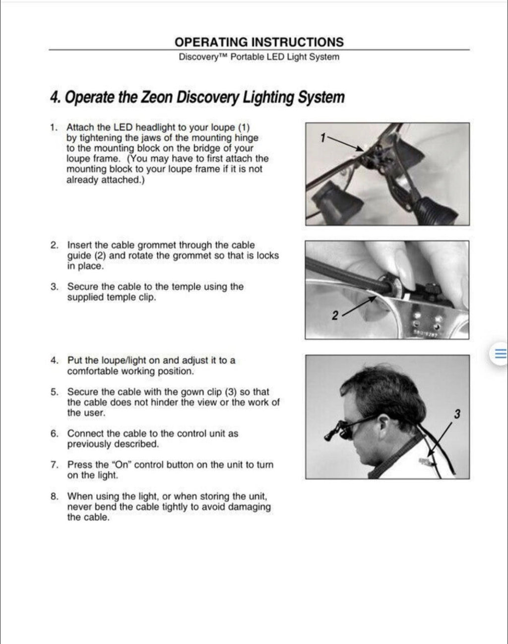 New Dental Loupes LED light DISCOVERY  Battery Module ONLY 3years  Warranty