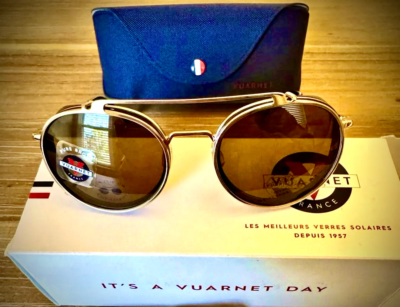 Vuarnet Edge Alpine 49mm Brown Polarized Sunglasses Authentic James Bond (Daniel Craig) in the movie “No time to die” sun Glasses