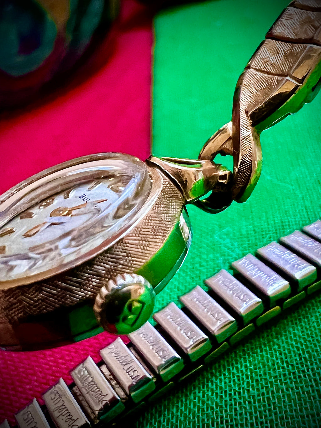 #023 Ladies BULOVA MS 10KRGP BEZEL STAINLESS STEEL BACK serial # W77912
Working manual wind