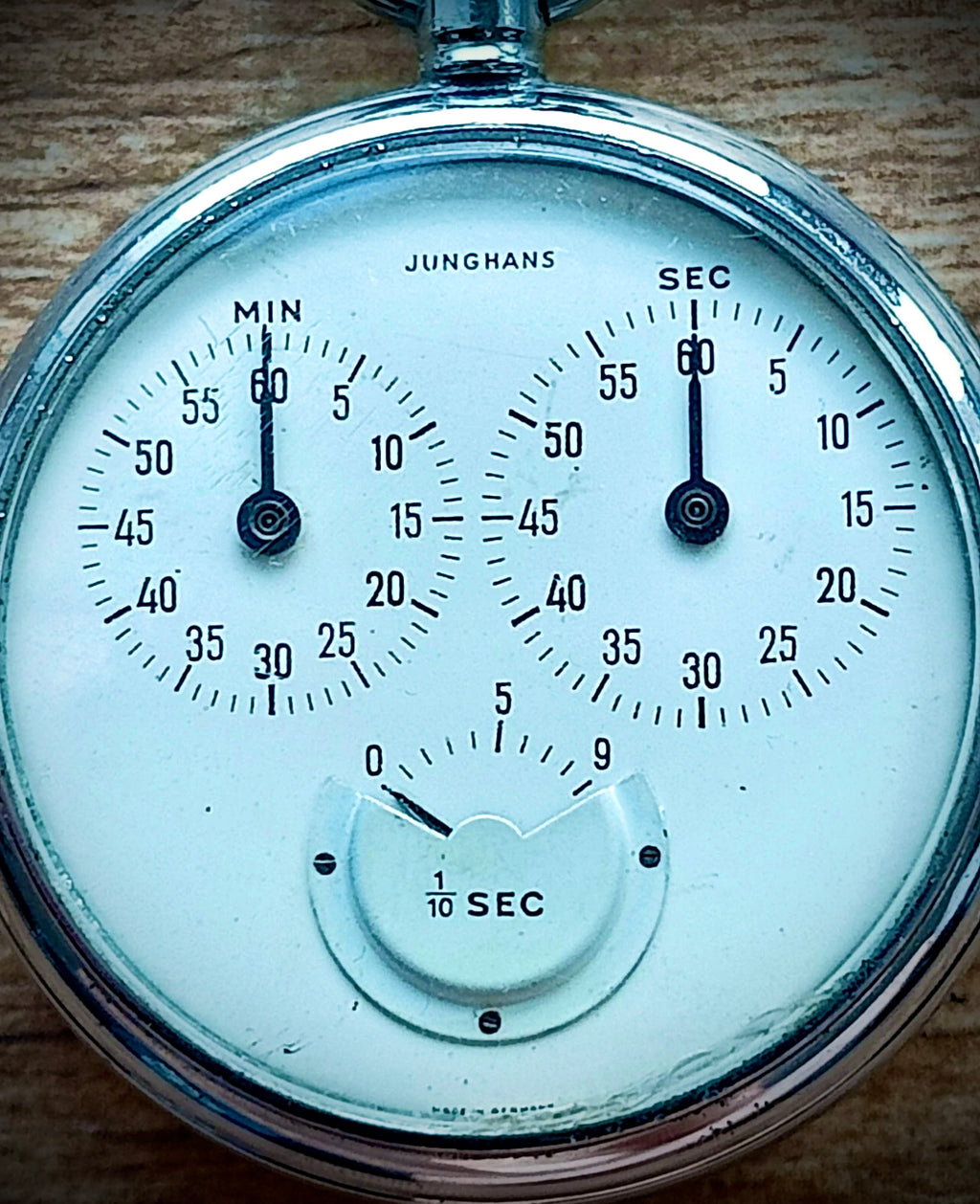 #1426 Old vintage GERMAN Vintage Junghans stopwatch, mechanical, 3-disc, 1/10 second