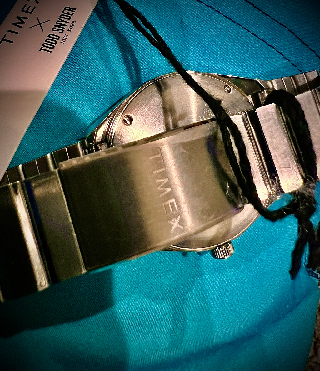 #1287 Timex Q Todd Synder 38mm Stainless Steel Bracelet Watch TW2T95500JR New with NO Box