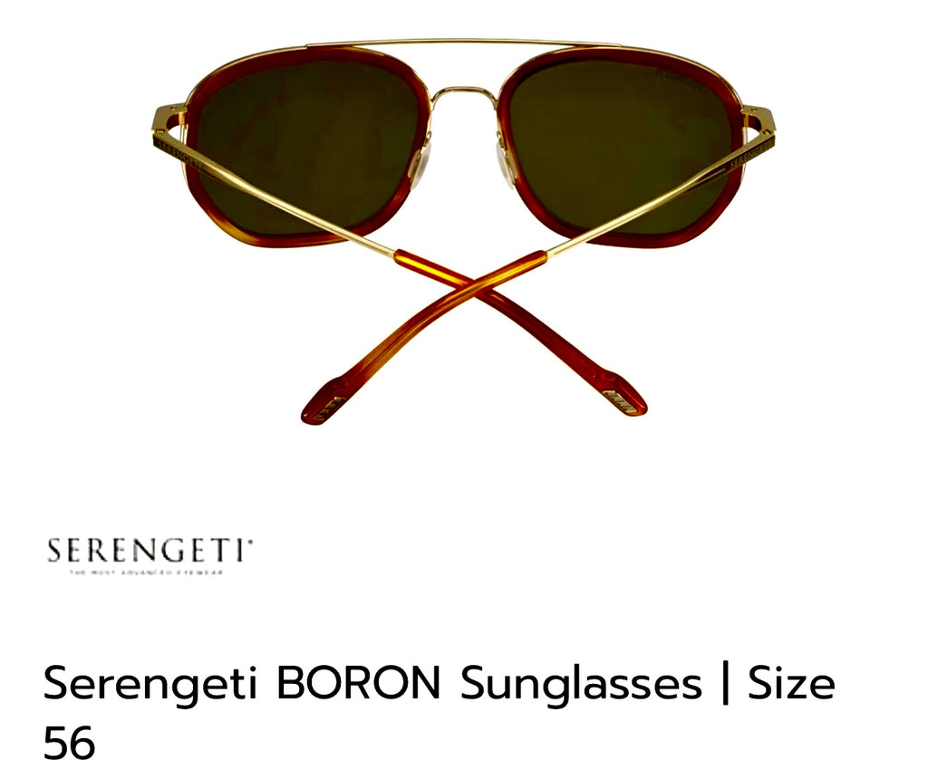 Serengeti Boron Ss525003 Light Gold - Orange Tortoise  555 Mm.  Brand New In Box