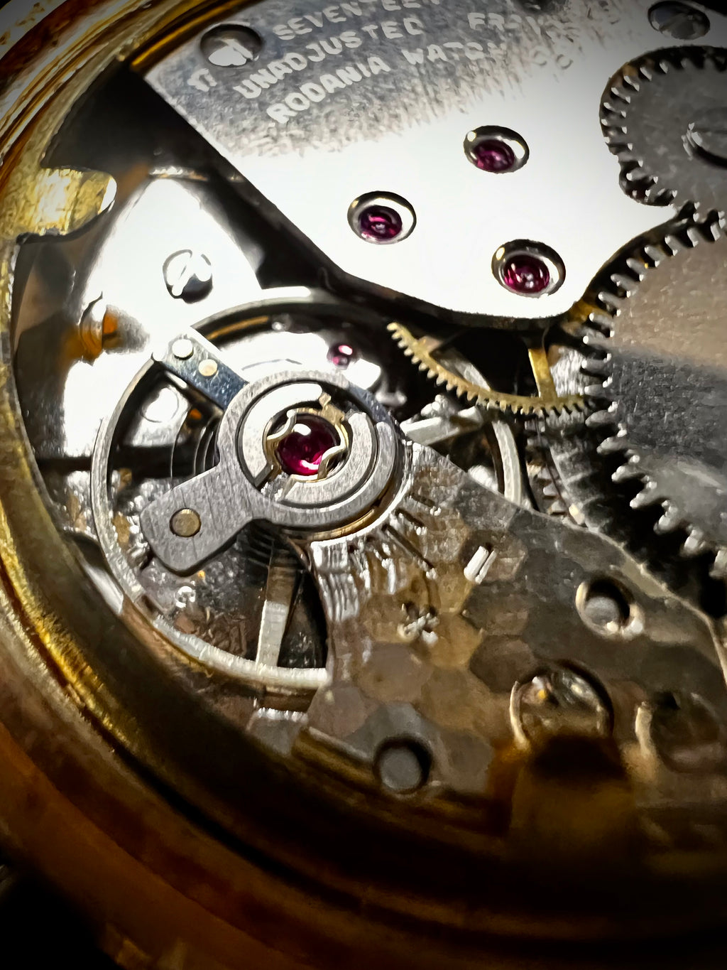 #1352 Vintage Rodania Men's 10 micron 18K R.G.P Made in France  wrist Watch manual winding