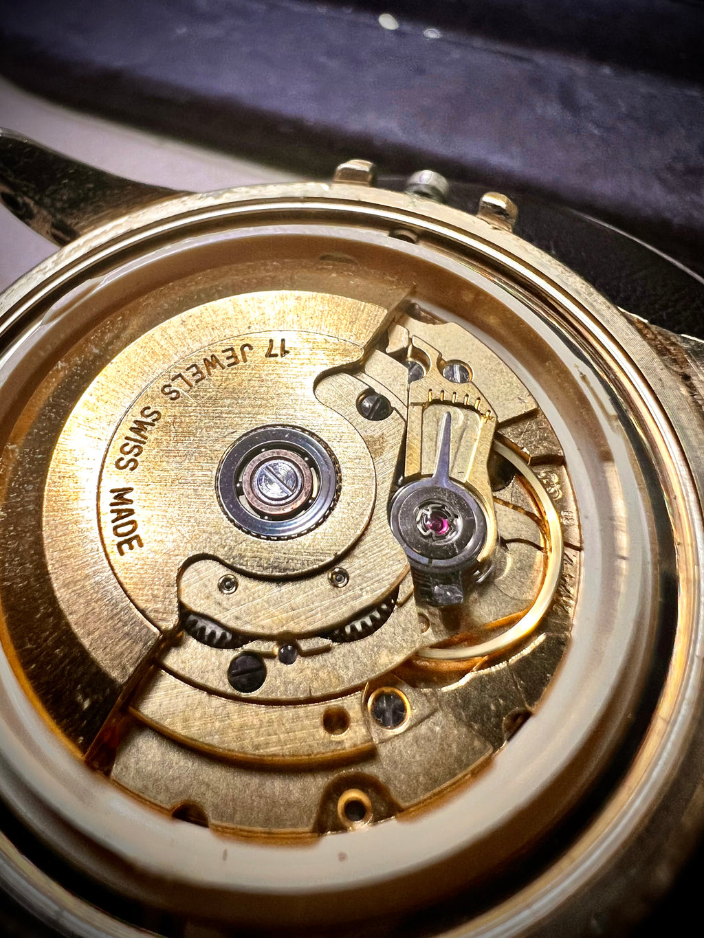 #1364 Alfex swiss automatic rare Exbition back