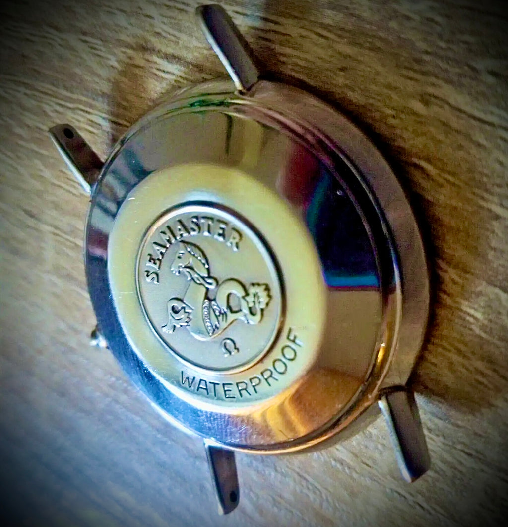 P#1167 case Omega Seamaster ref 14745 SC 1, stainless steel, waterproof for parts or restoration