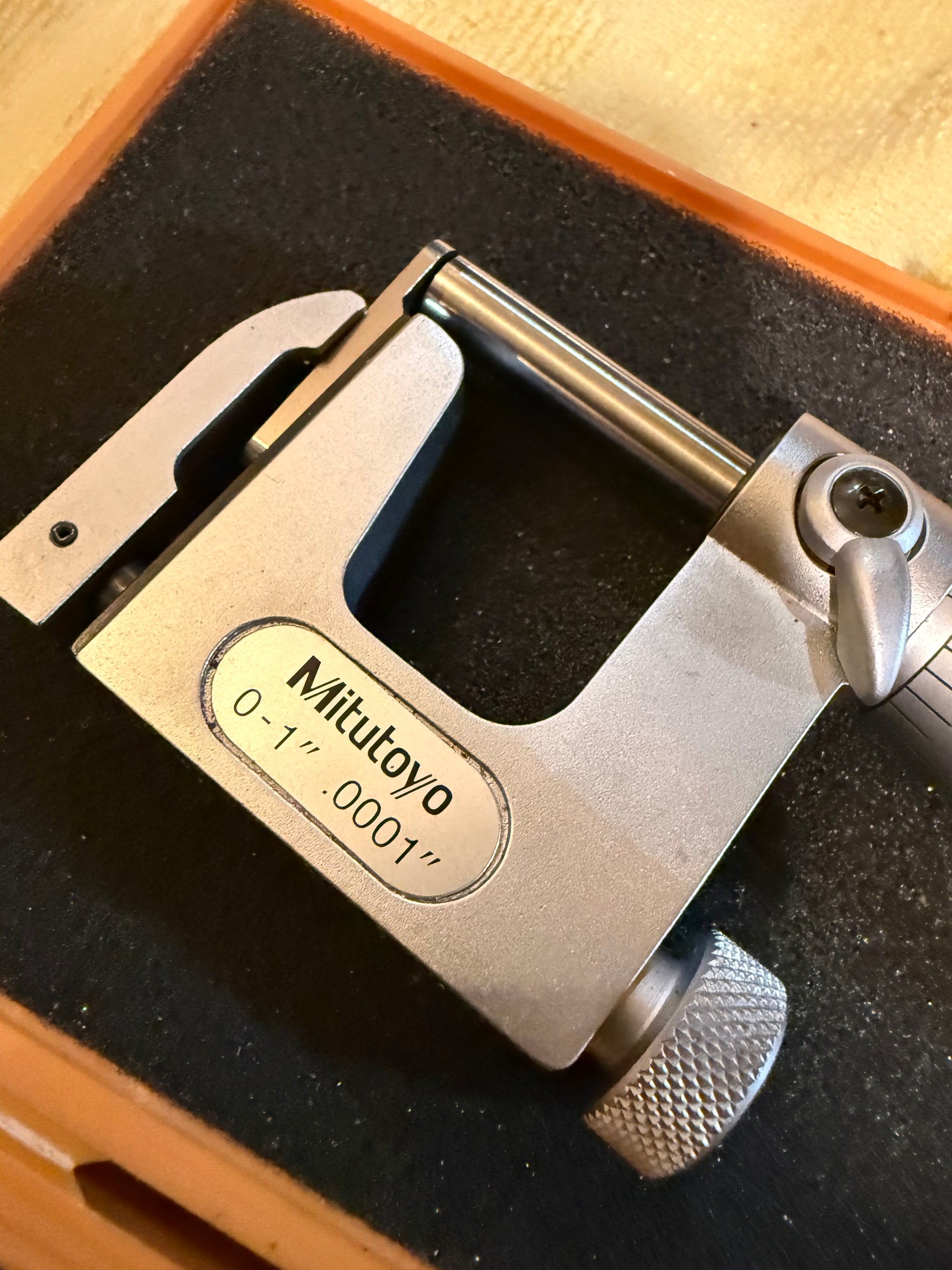 #01 Mitutoyo 117-107 Uni-Mike Micrometer 0-1” .0001” Interchangeable Anvil