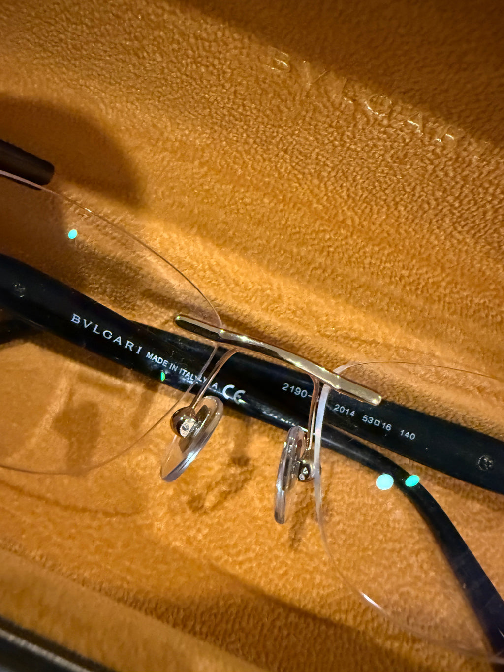 Brand New Bvlgari BV2190B Rectangle Eyeglasses | 2014-Pink Gold