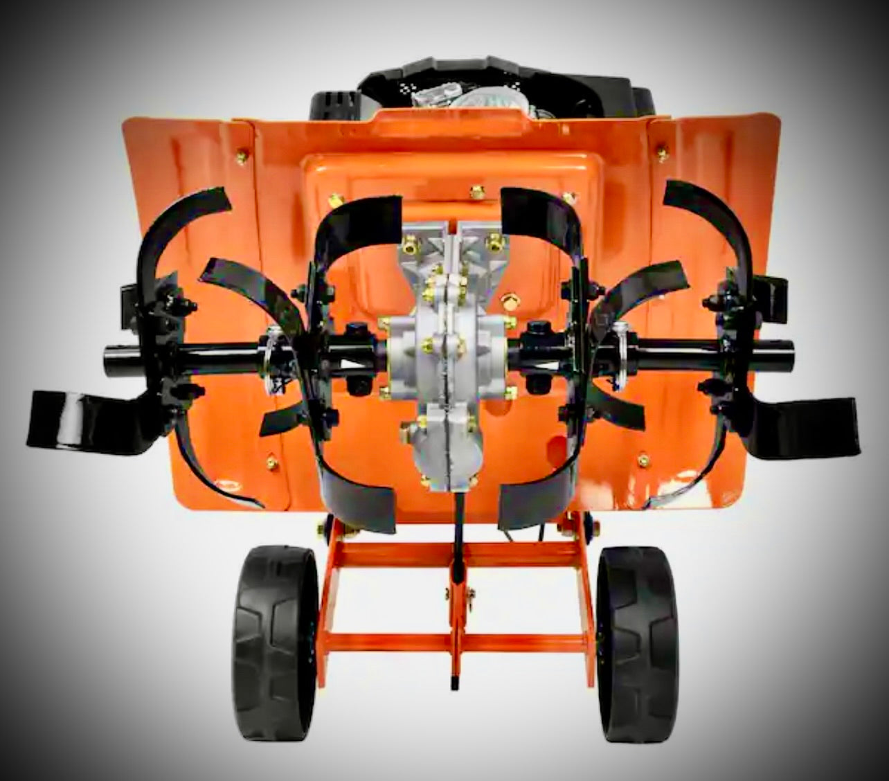 Powermate 5.0 FT-LBS orange Tiller FRONT TINE TILLER Model # PFTT142 PFTT142.1