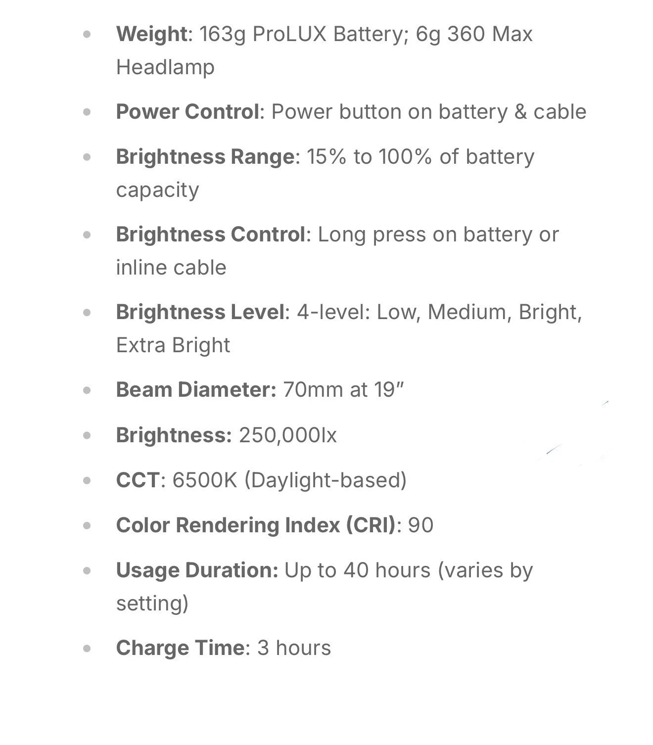 LumaDent ProLux Battery Pack New For Sale I year warranty 40 hours usage variable by setting 3 hours charging time