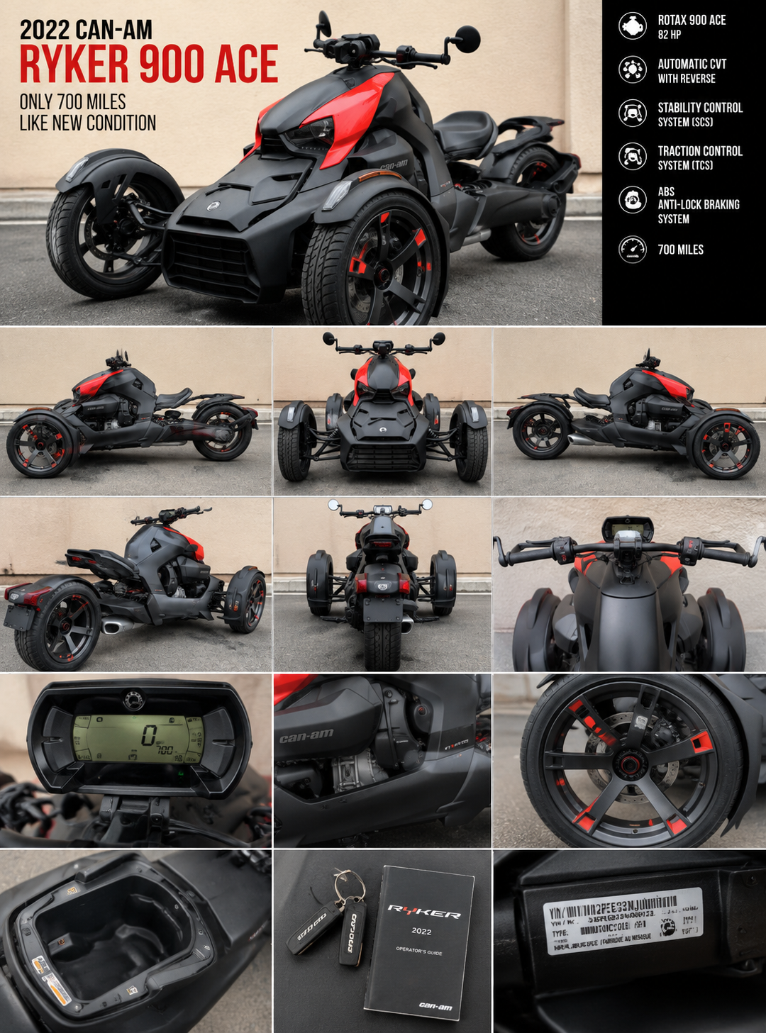 2022 Can-Am Ryker 900 ACE