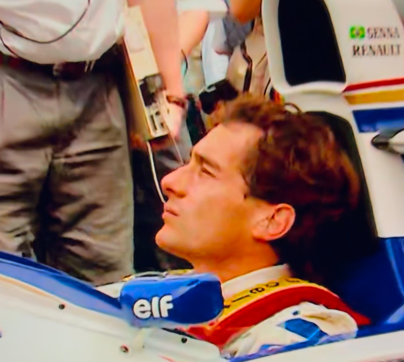 Ayrton Senna Brazilian race driver 3 times formula 1 world champion