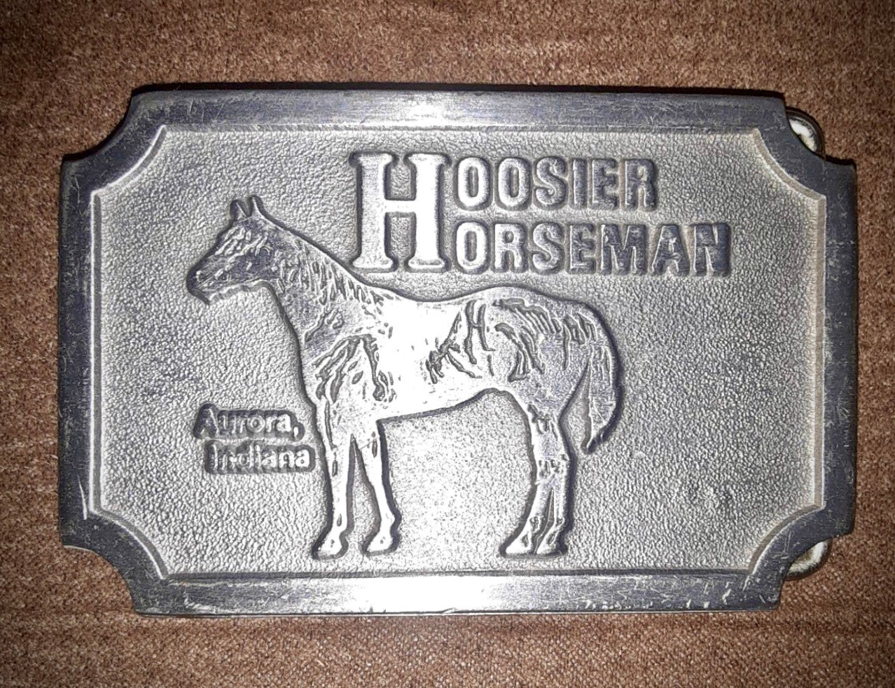 Belt Buckle Made in USA HOOSIER HORSEMAN