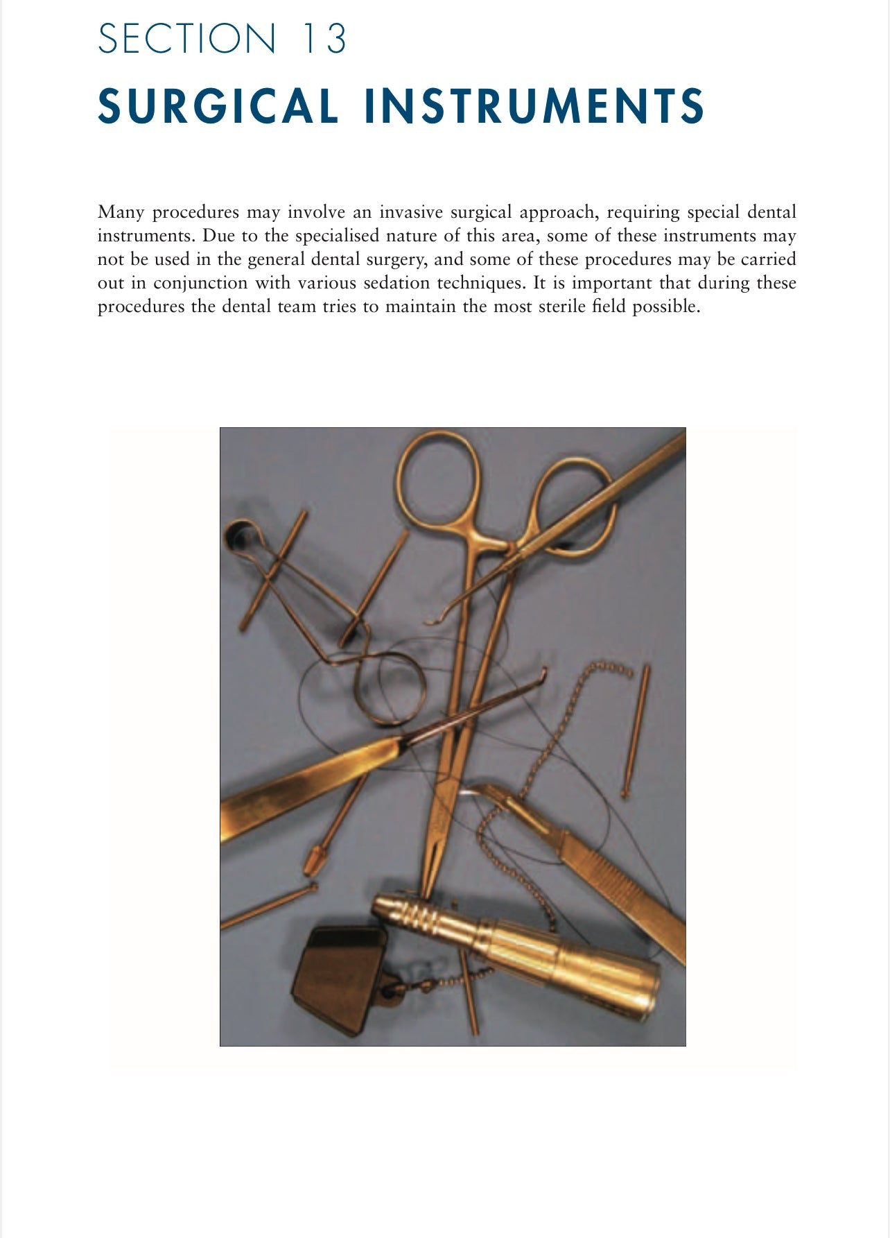 BASIC GUIDE TO DENTAL INSTRUMENTS 18 SECTIONS educational Program Series Section 1-18