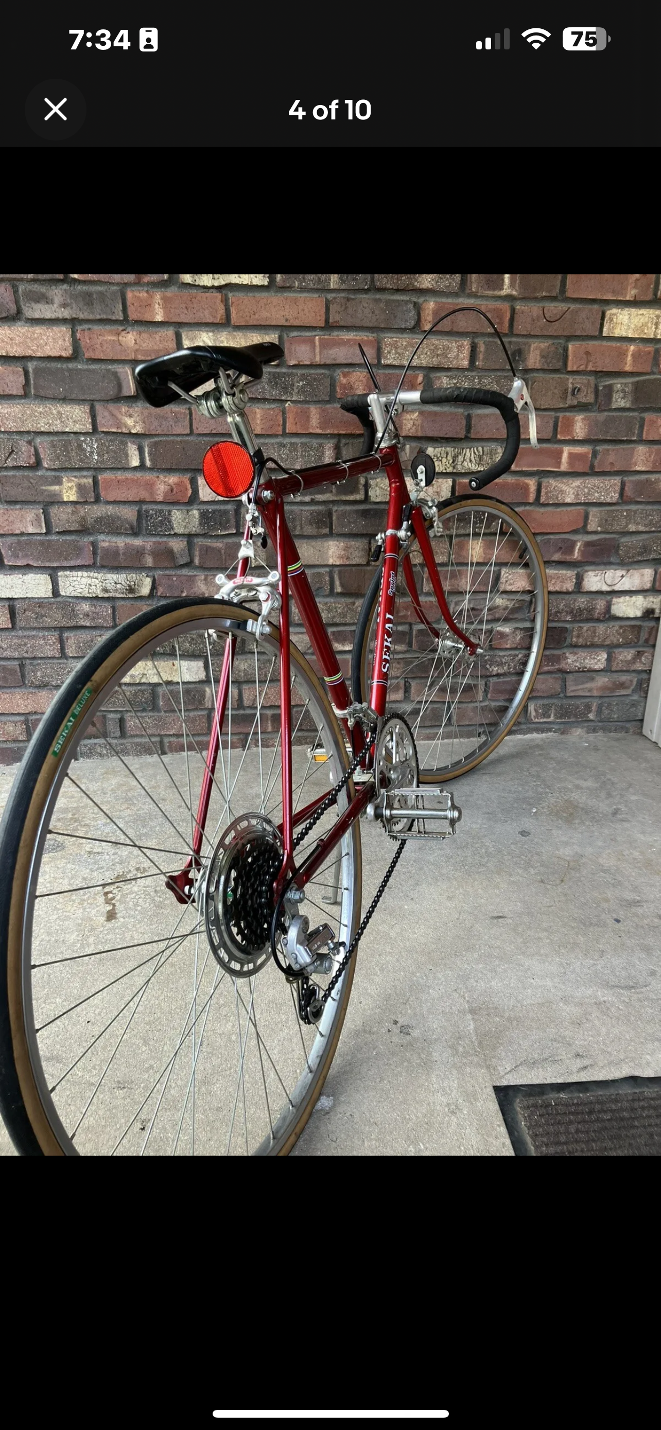 LATE 70's VINTAGE BLUE SEKAI SPRINT 1100 TANGE HT LUGGED BICYCLE ALL ORIGINAL