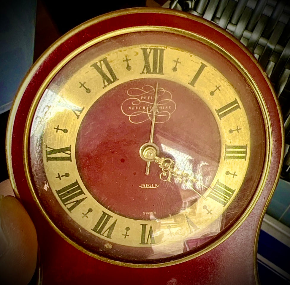 106. Fine Music Alarme Jaeger Clock Early 50's Called Petite Neuchateloise