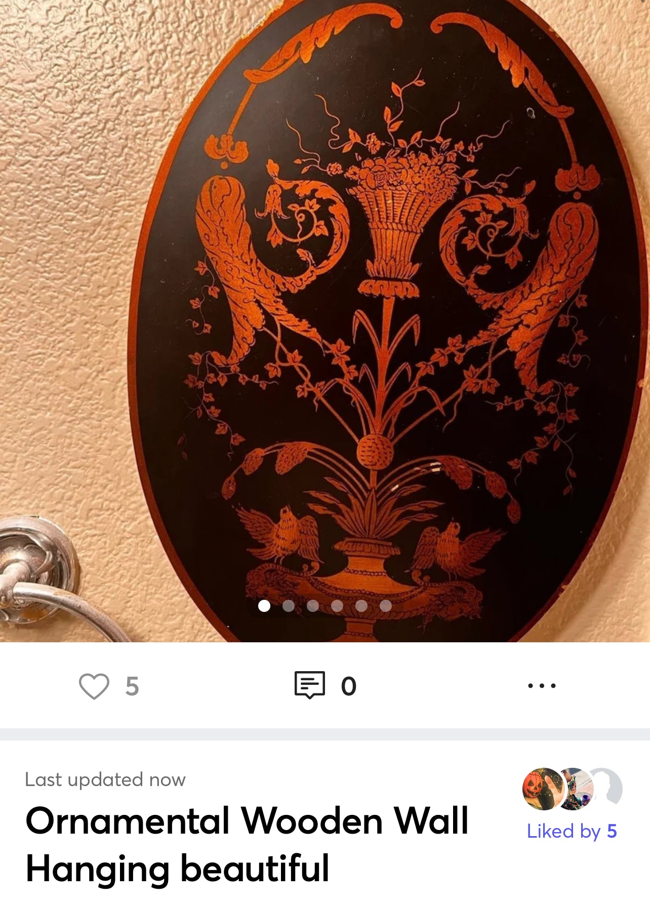 Ornamental Wooden Wall Hanging beautiful