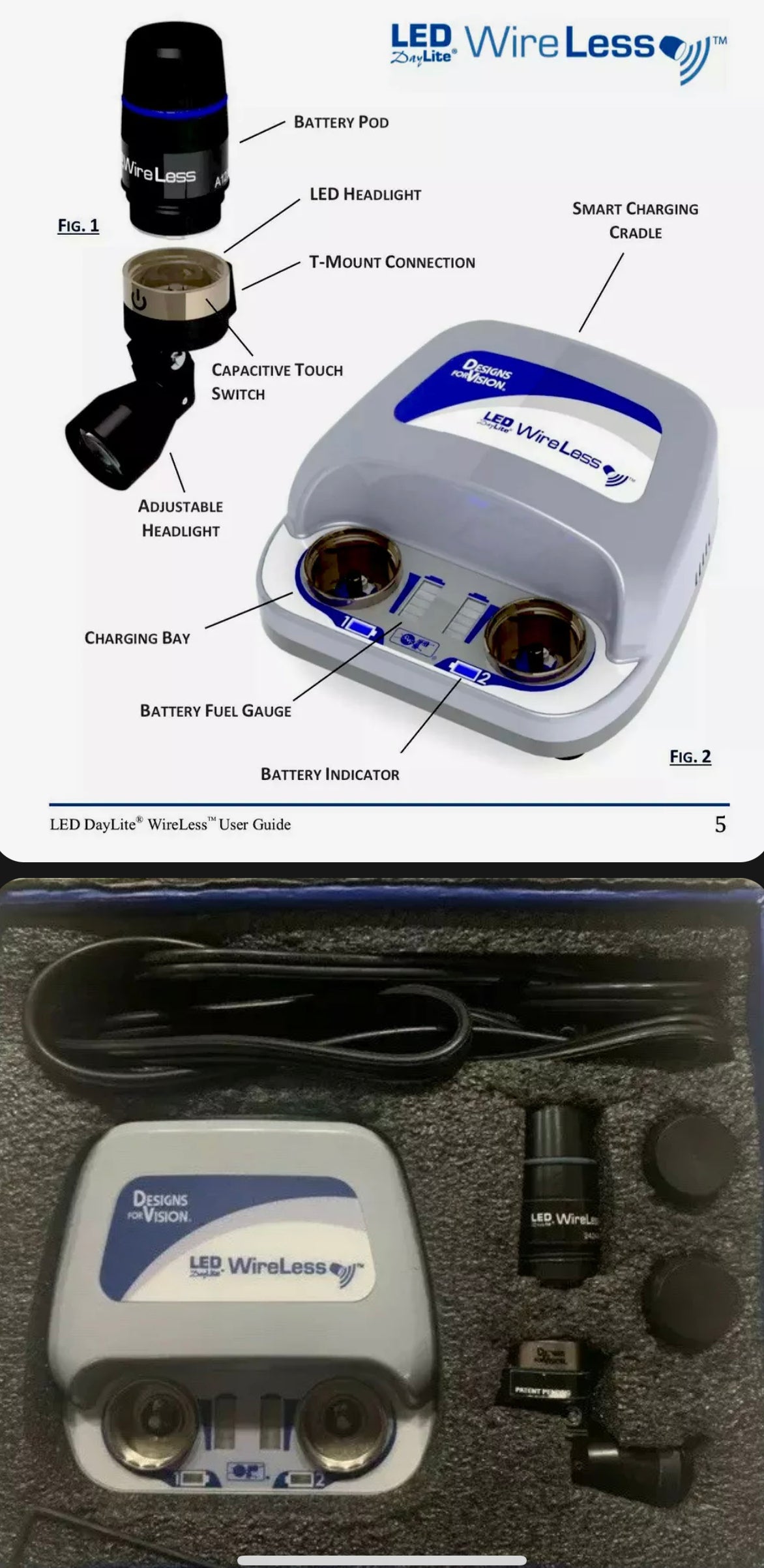 #001 Designs for Vision Dental Loupes HDi Wireless Touch-less headlight 7YR Warranty