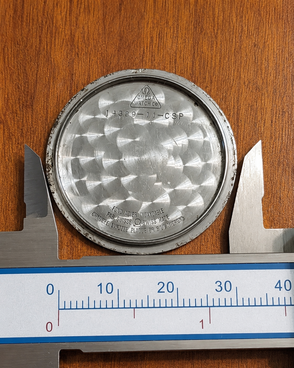 #1020 Vintage Omega Seamaster 30 Original Case Back from 1962 – Ref. 14389-11-CSP – Gold filled 20 micron  swiss made