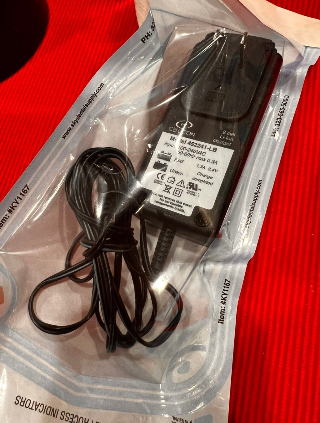 #001 Discovery loupe LED light system OEM wall charger adapter with 3 yr Warranty