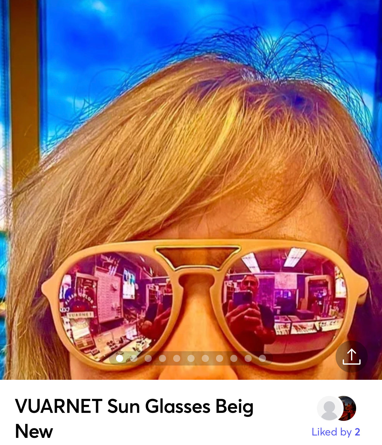 VUARNET Sun Glasses Beige