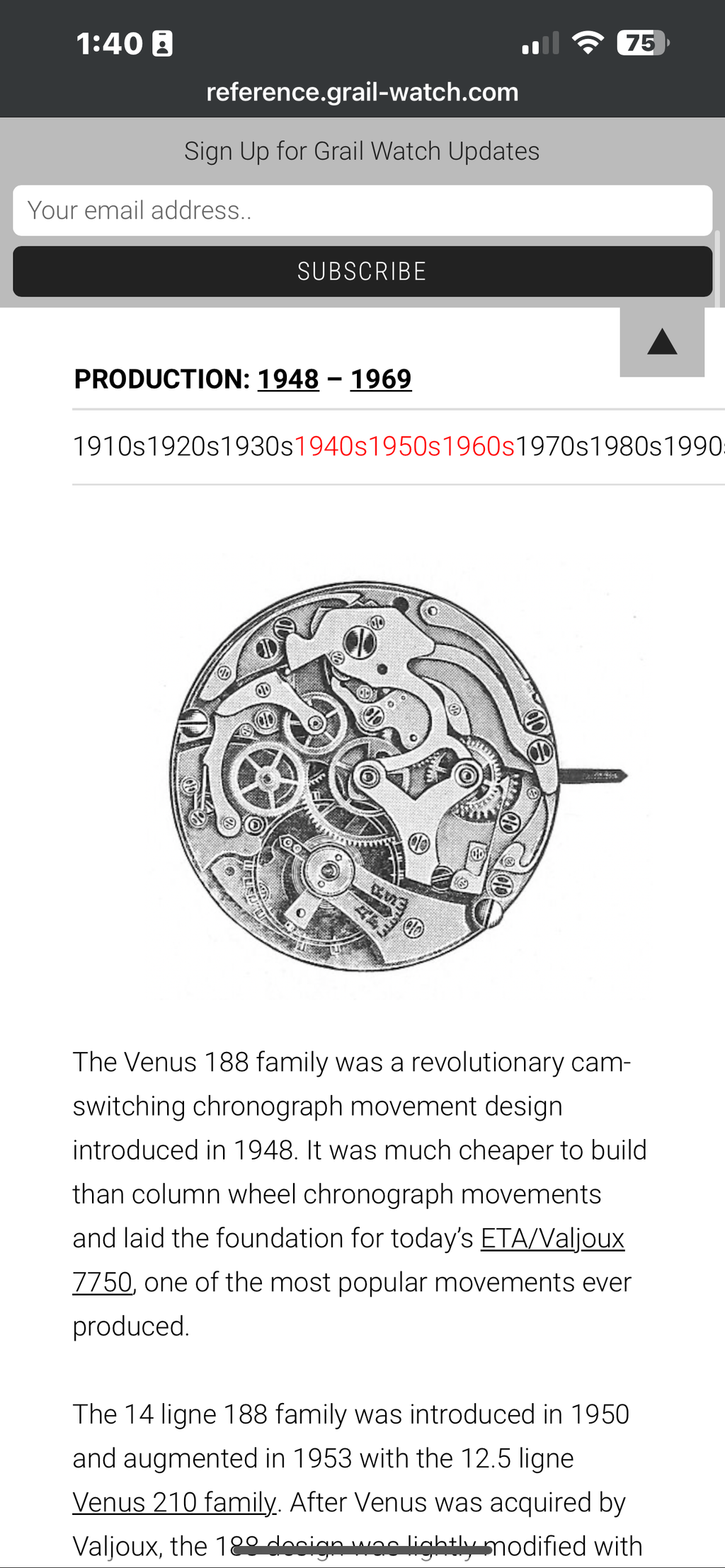 #1374 Vintage Breitling Geneve Top Time Wrist Watch chronograph
