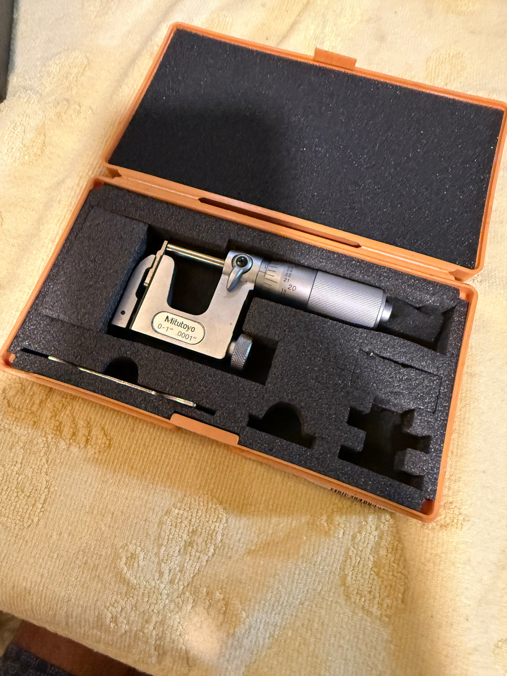 #01 Mitutoyo 117-107 Uni-Mike Micrometer 0-1” .0001” Interchangeable Anvil