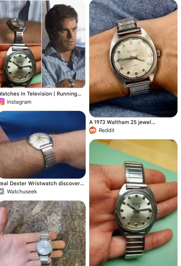 Dexter TV Show Watch#1378 VINTAGE Waltham watch Automatic SELFWINDING DAY DATE Incabloc 25 jewls swiss made