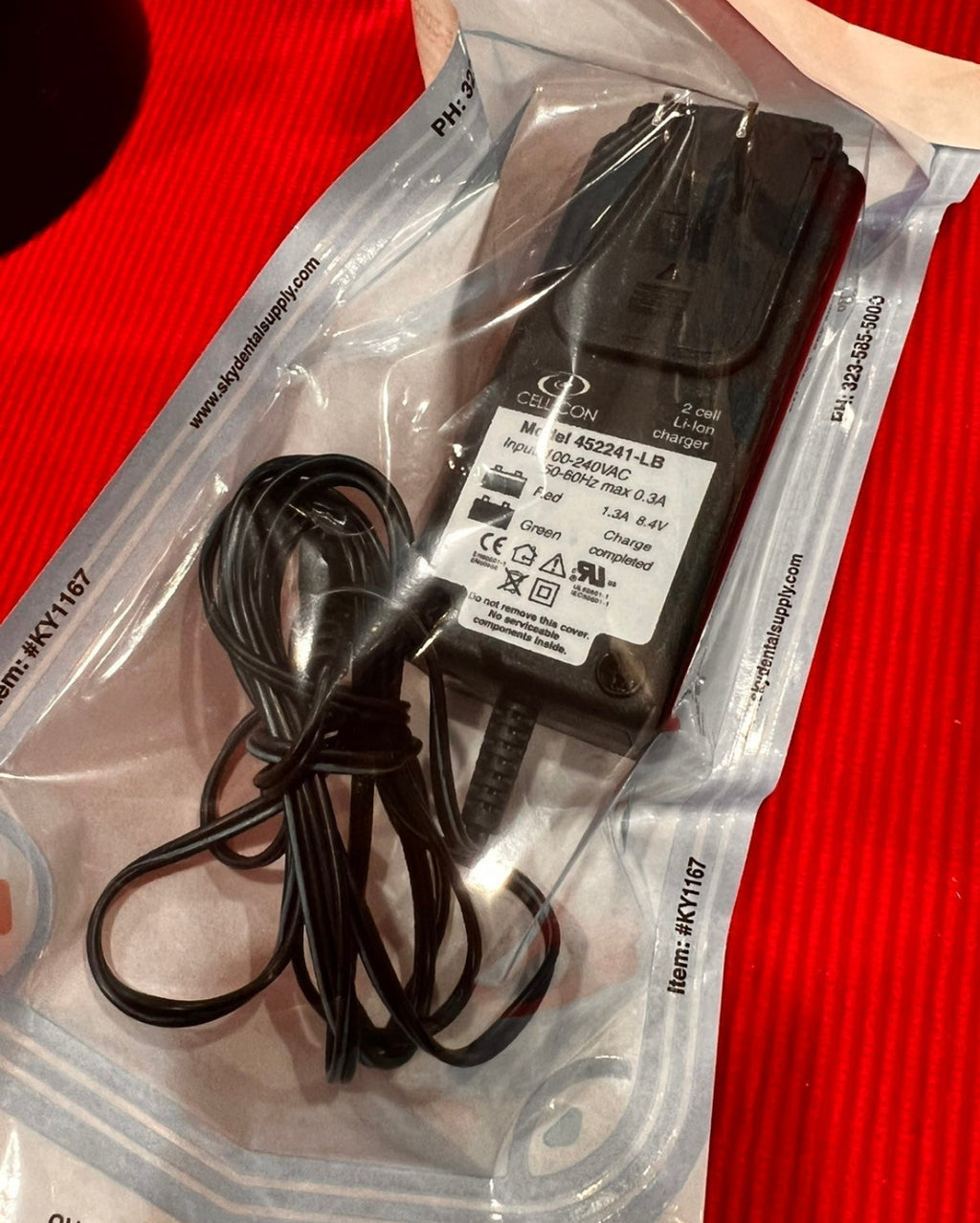 #001 Discovery loupe LED light system OEM wall charger adapter with 3 yr Warranty