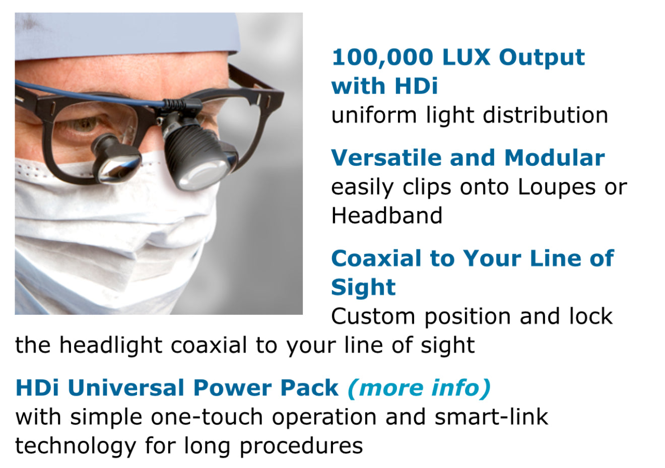 Design for vision LED DayLite' HDi™ Dental High Density100,000. Lux 140000 Lux