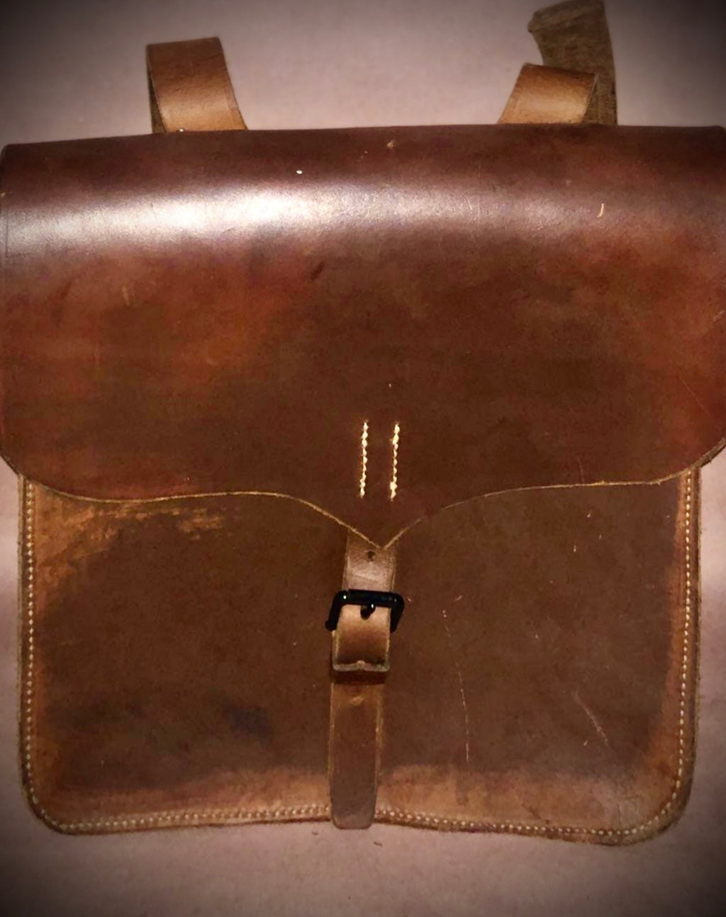 Rare find Leather mail bag vintage beautiful thick heavy