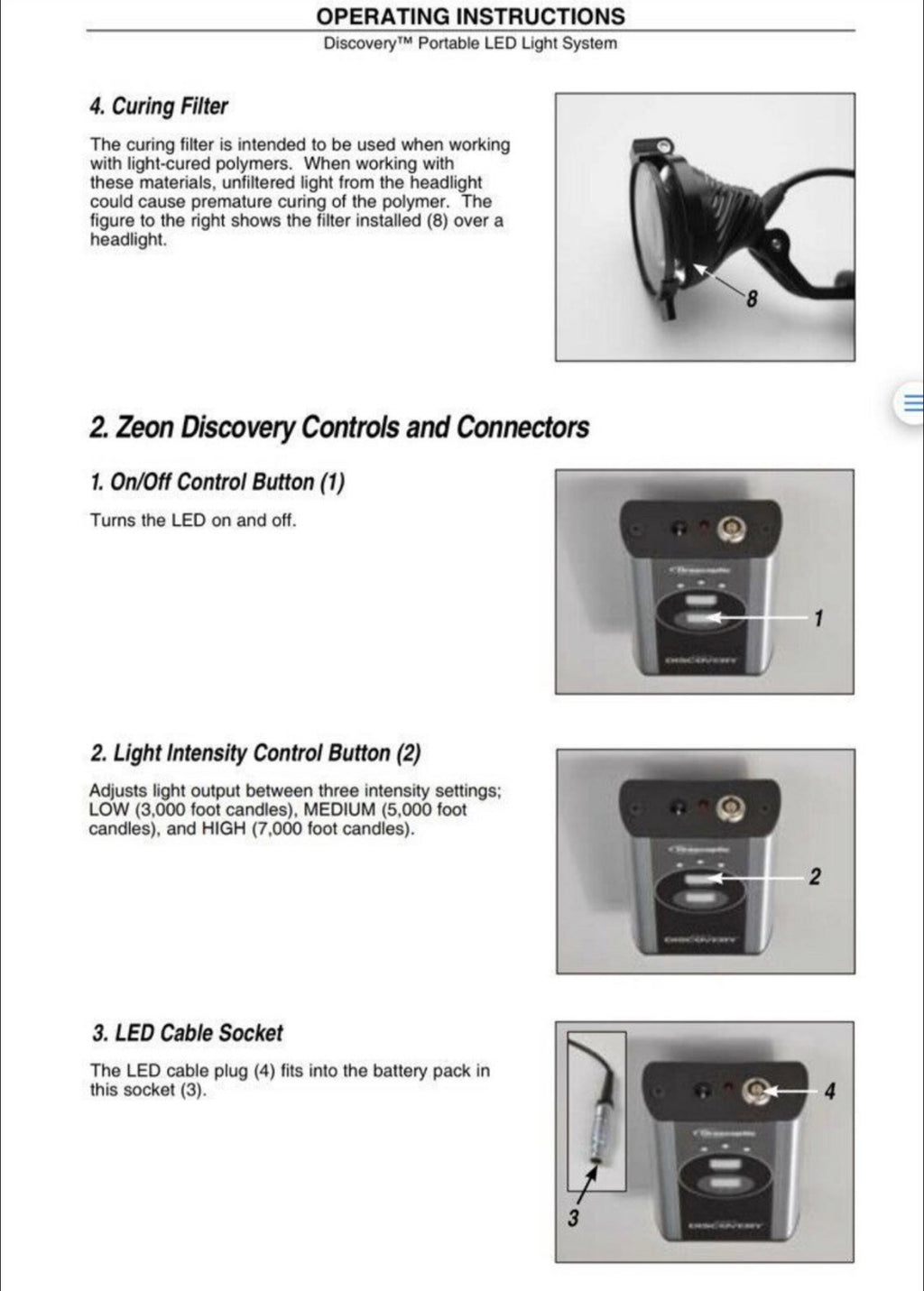 New Dental Loupes LED light DISCOVERY  Battery Module ONLY 3years  Warranty
