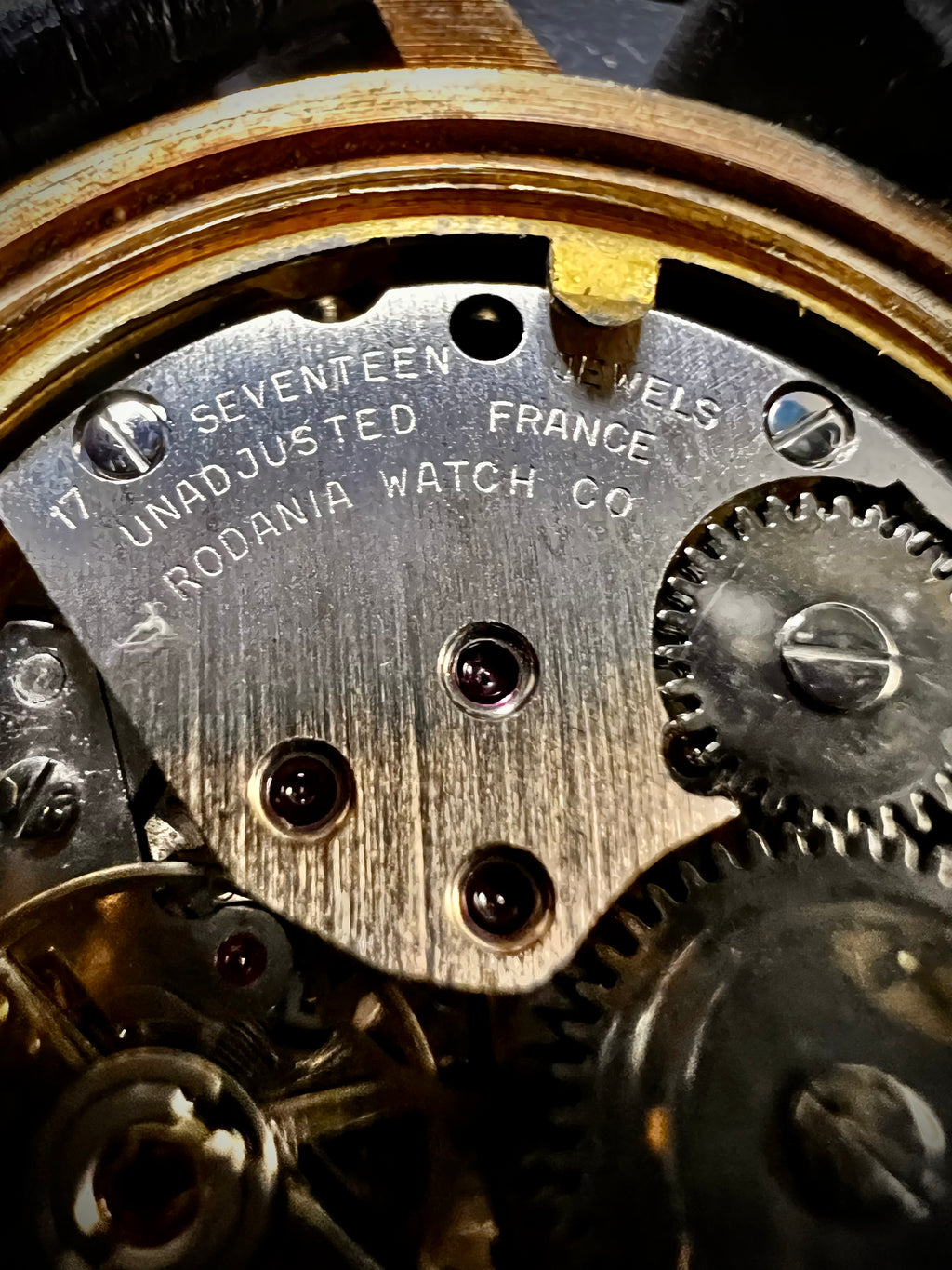 #1352 Vintage Rodania Men's 10 micron 18K R.G.P Made in France  wrist Watch manual winding
