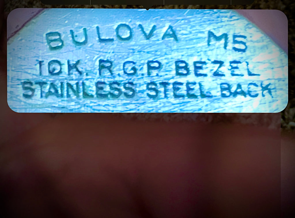 #023 Ladies BULOVA MS 10KRGP BEZEL STAINLESS STEEL BACK serial # W77912
Working manual wind