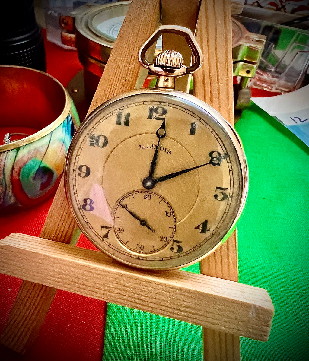 #1201 Illinois Aristocrat Watch Rose Gold Filled Wandsworth Case Excellent 17J Movement wedding gift watch