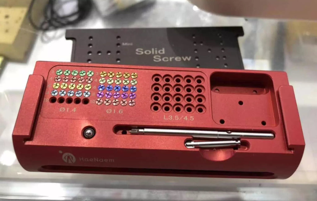 HM Dental implant bone titanium mesh mini solid screw set with driver