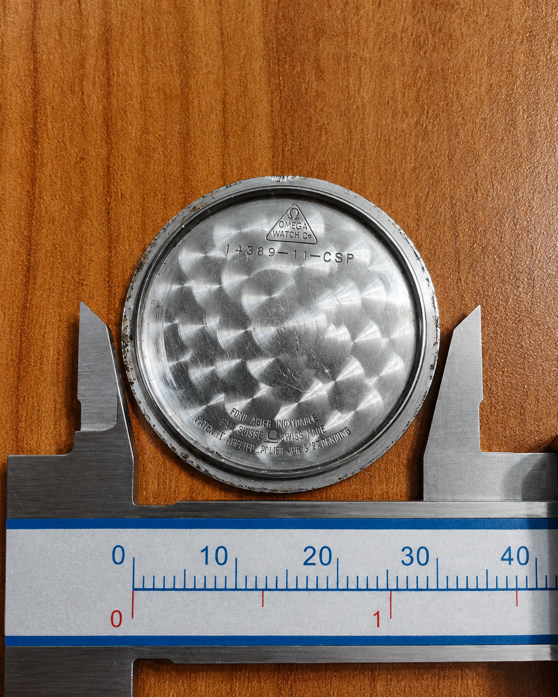 #1020 Vintage Omega Seamaster 30 Original Case Back from 1962 – Ref. 14389-11-CSP – Gold filled 20 micron  swiss made