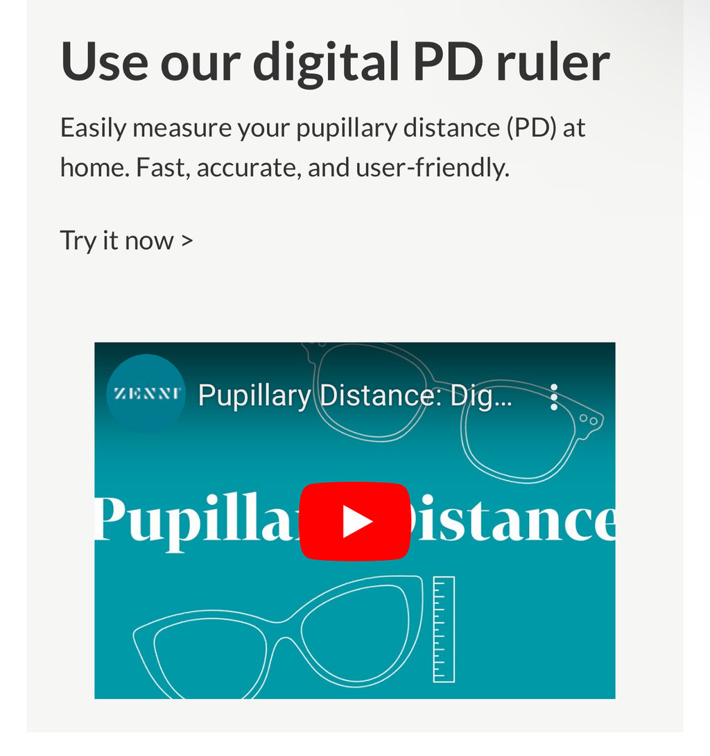 how to measure Pupilary distance