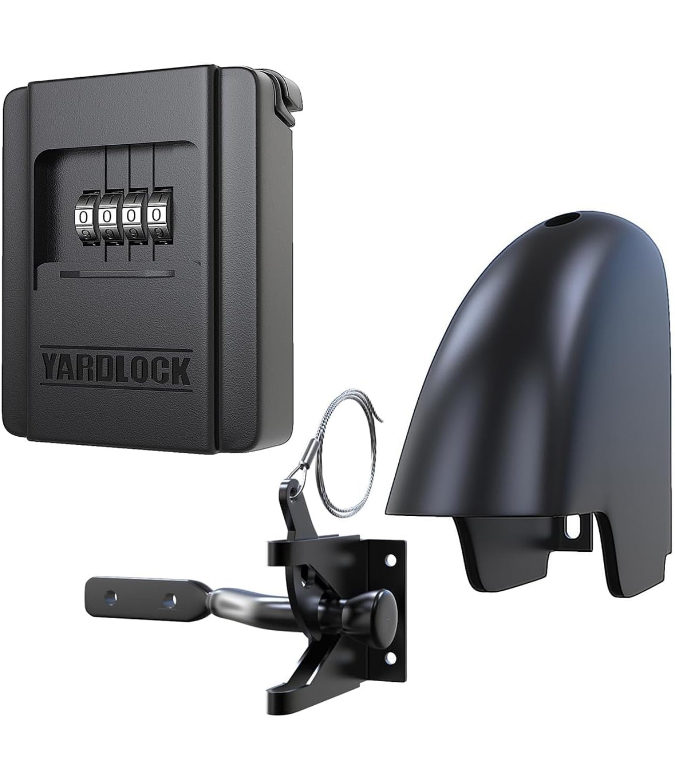 Gate Lock – Secure Keyless Fence Lock and Latch with 2-Way Access – Strong Durable System for Theft Prevention and Home Security, Easy Installation on Wood or Vinyl GatesFences (Regular – 1-Pack)
