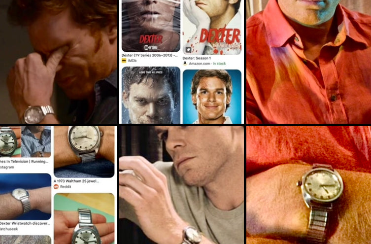 Dexter TV Show Watch#1378 VINTAGE Waltham watch Automatic SELFWINDING DAY DATE Incabloc 25 jewls swiss made
