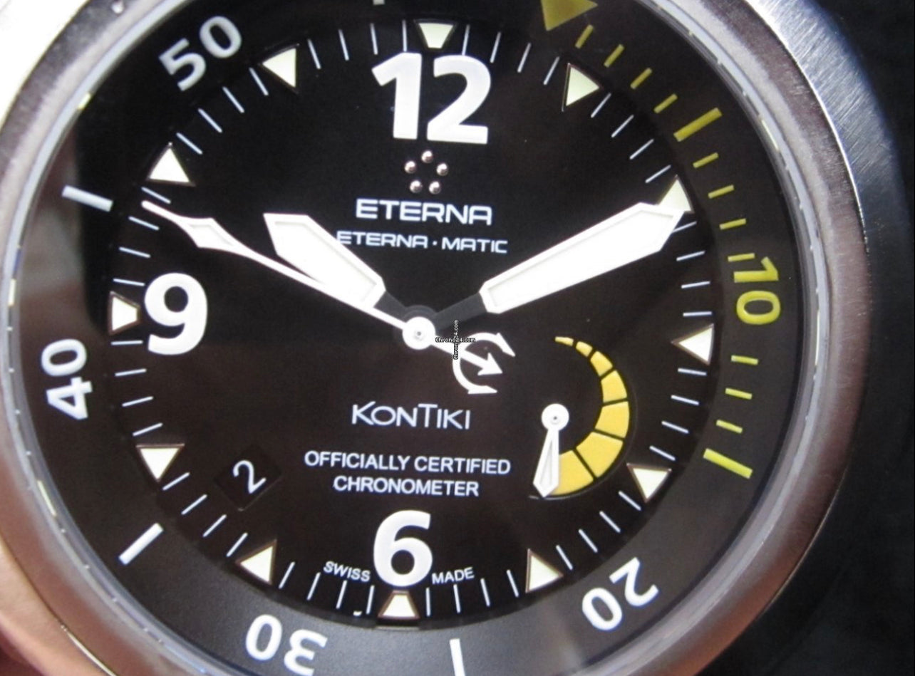 #620 ETERNA KONTIKI DIVER 1000M AUTOMATIC CHRONOMETER RARE

Reference 1594.44.40.1154 | Swiss Made