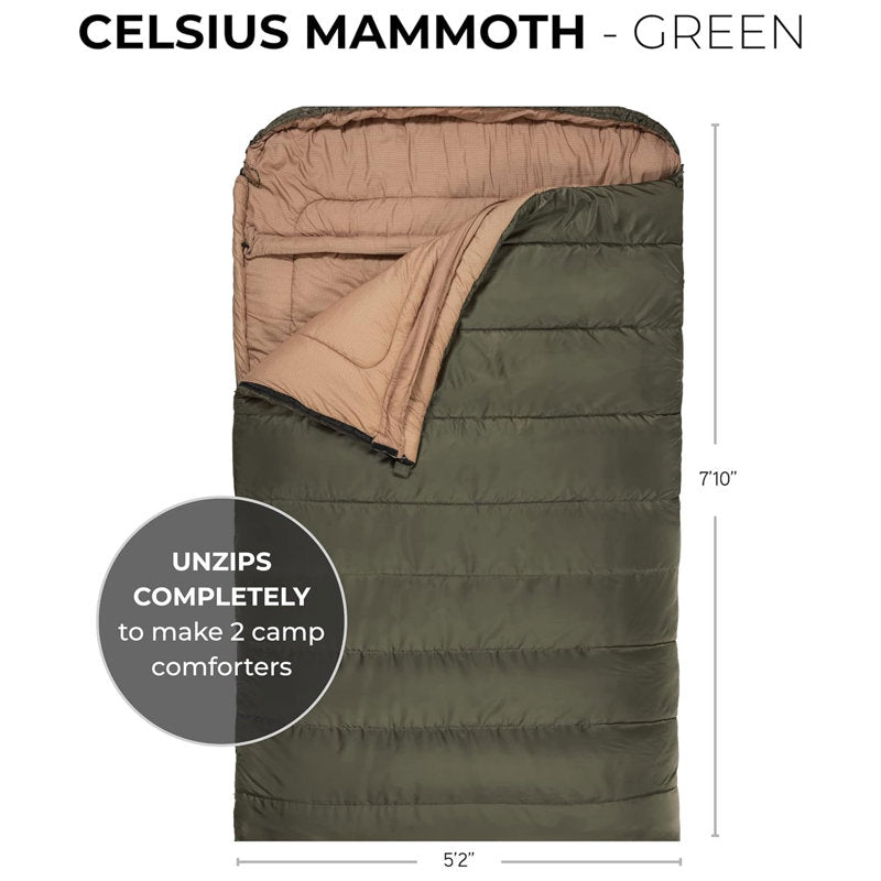 TETON Sports Mammoth Warm Sleeping Bags for Camping & Base Camp