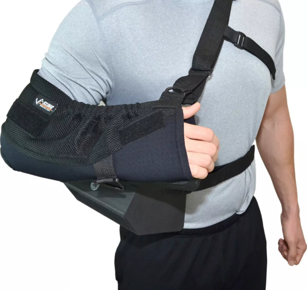 V-Sling Shoulder Immobilizer & Sling, with Removable Abduction Base - Large NEW