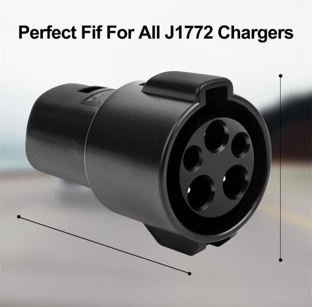 J1772 to Tesla Charging Adapte 80 Amp / 240 AC-Compatible with SAE J1772 Charger Only for Tesla Owners]