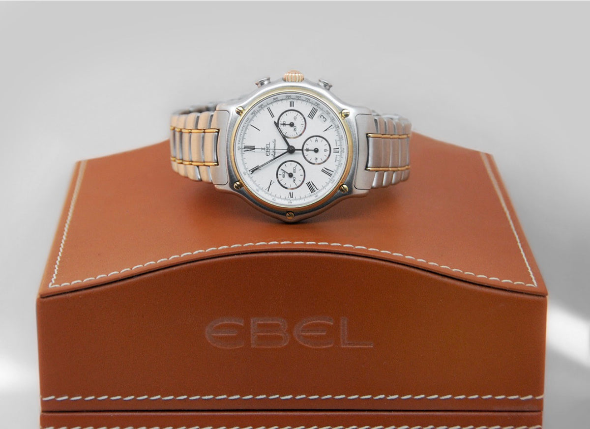 Ebel Primo Zenith 400 Steel Gold 2000s 18K Gold / Steel inv #730