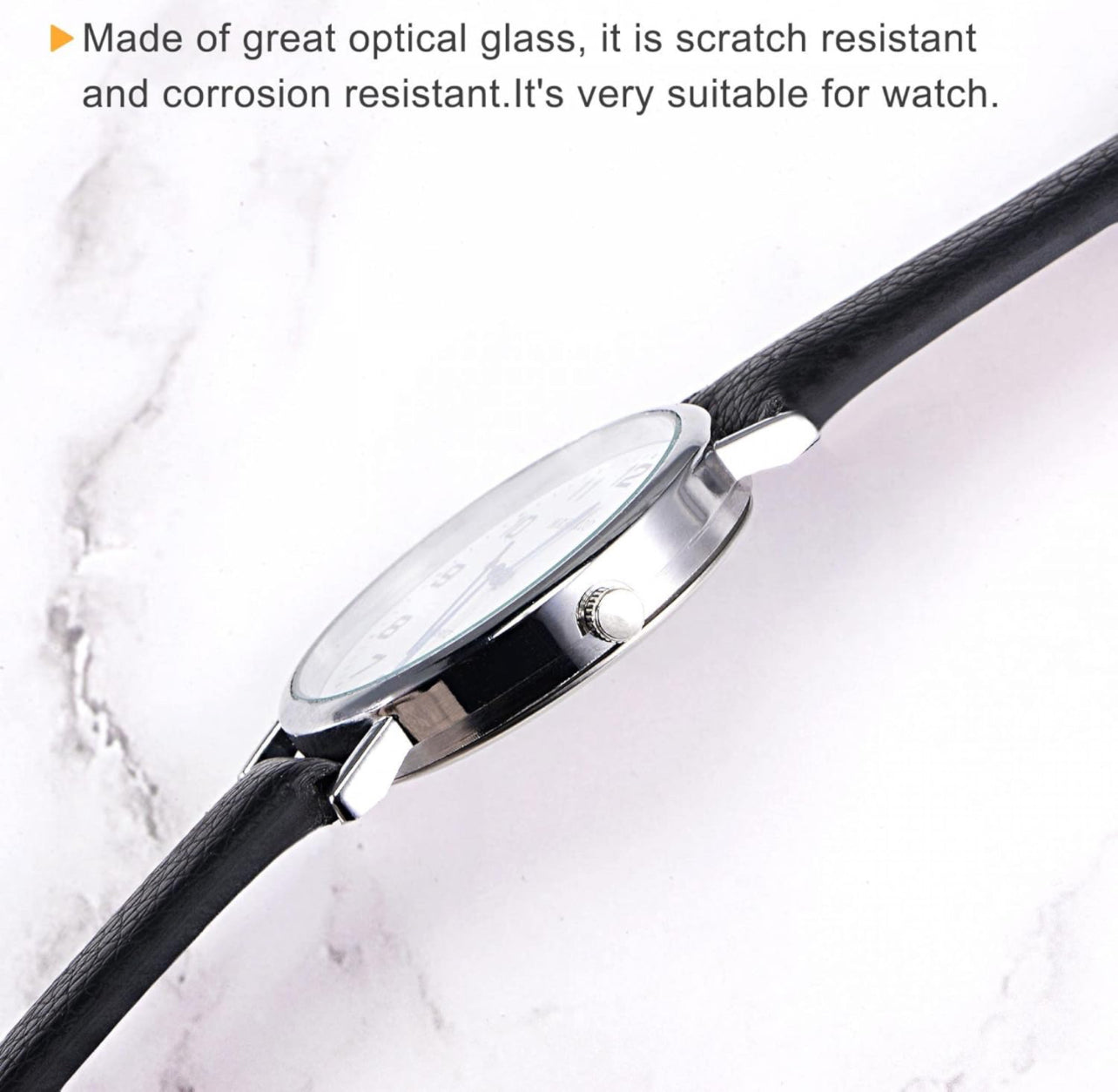 High-Tech Watch Crystal Lens Glass 33mm Dia. Round Flat Mineral ReplacementParts for Watchmaker Repair