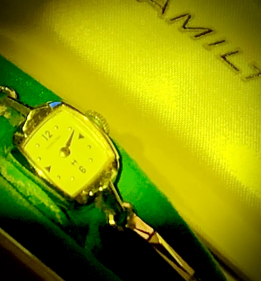 #354 Hamilton Ladies Watch 10K Gold Plated 17 jewls Manual Wind NOS